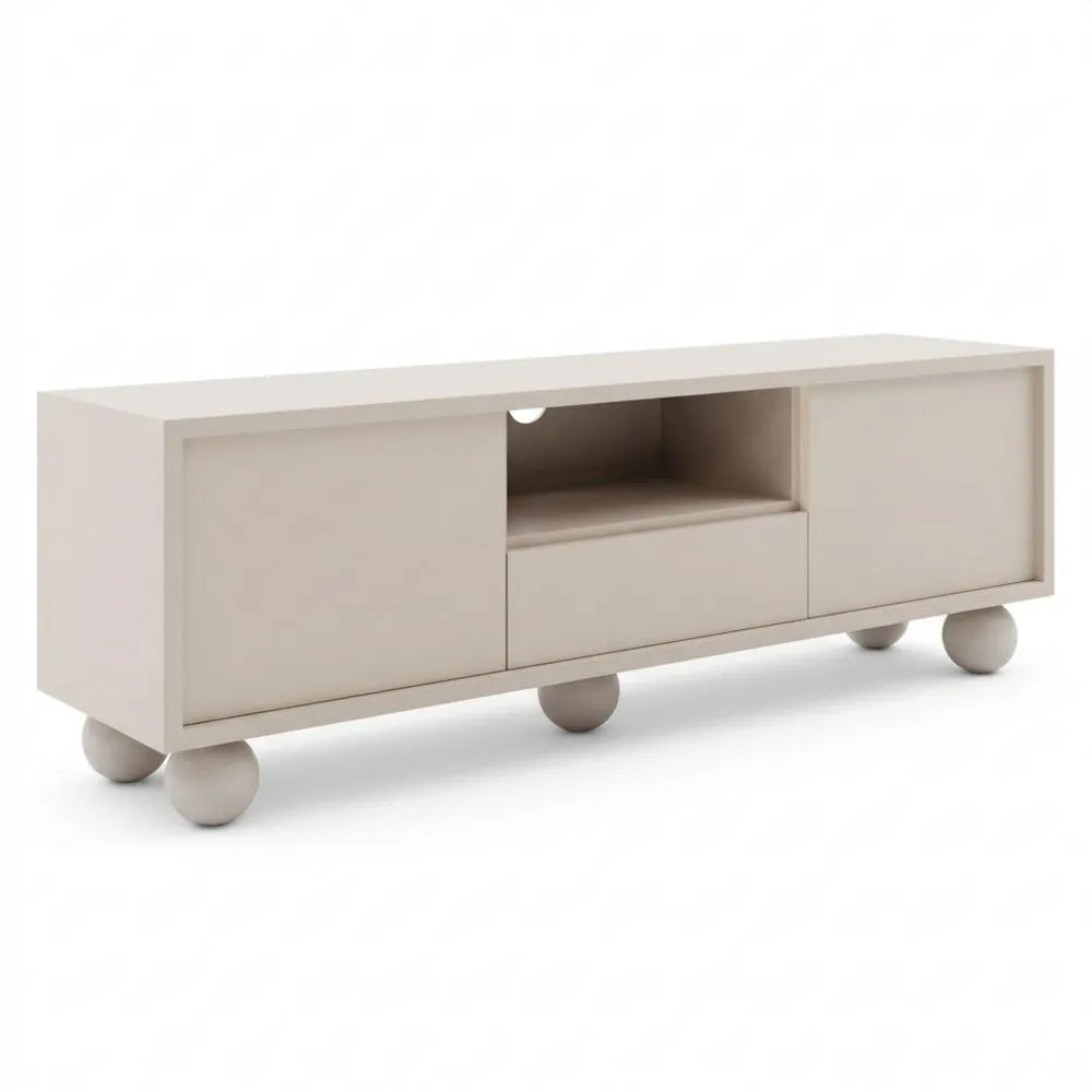 Moderner TV-Schrank mit Kabelmanagement und Stauraum