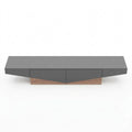 Industrielles TV-Lowboard mit Schubladen und Stauraum, modernes Design in Braun-Schwarz