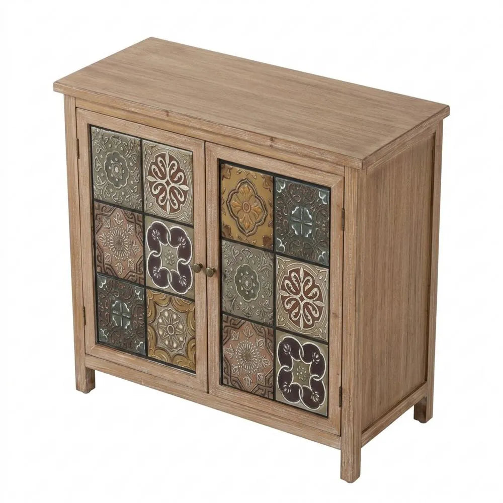 Vielseitiger Schrank mit Doppeltüren und Fächern, 36x89x84 cm